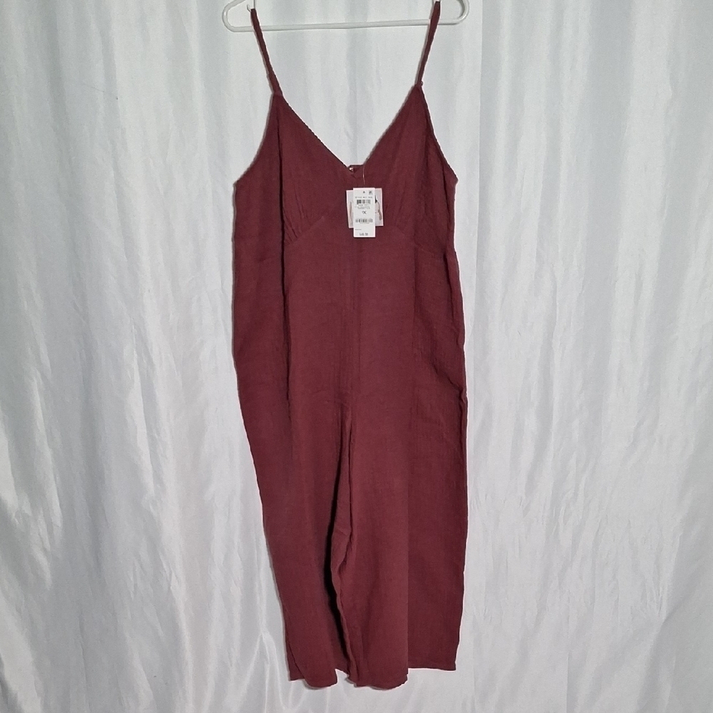 Jenni Burgundy Jumpsuit